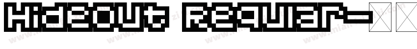 Hideout Reqular字体转换